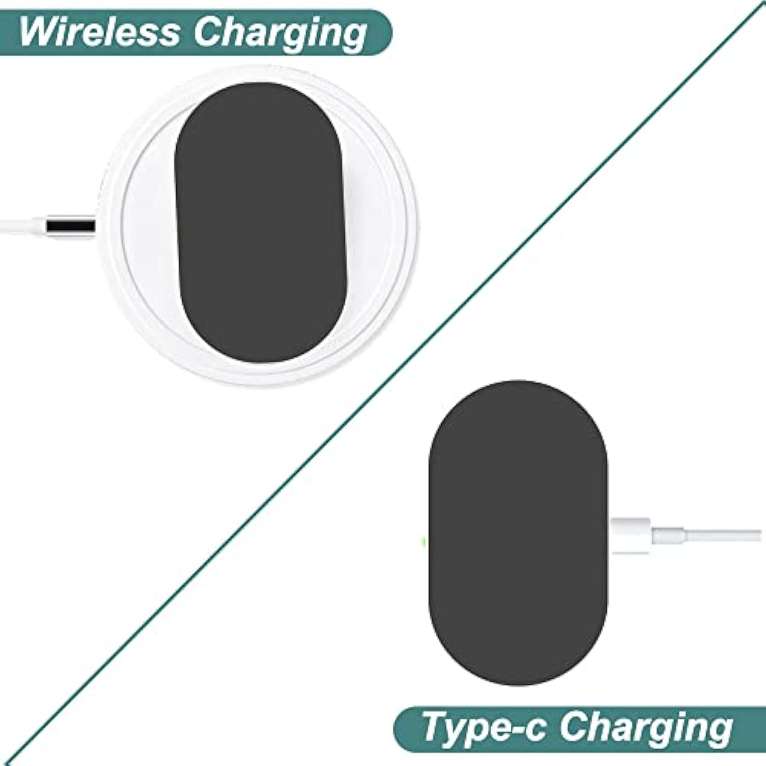 Charging Case For Galaxy Buds/Galaxy Buds+ (Sm-R170/R175), Replacement Charger Case Cradle Dock For Samsung Earbuds (Black)