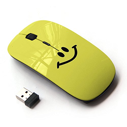 [ Optical 2.4G Wireless Mouse ] Happy Smiley Face