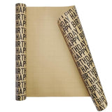 Birthday Gift Wrapping Paper Rolls 17x33 Inch Black Kraft Design