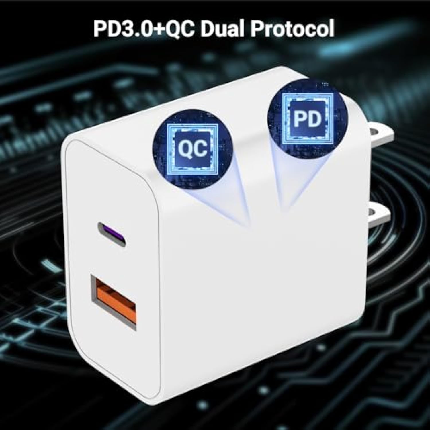 Usb C Charger Iphone Charger Fast Charging 3Pack 20W Pd+Qc3.0 Usb A Dual Port Wall Charger Block With 6Ft Usb C To Lightning Cable Compatible With Iphone 14 Pro Max/13Pro/12/11/Xs/Xr/X