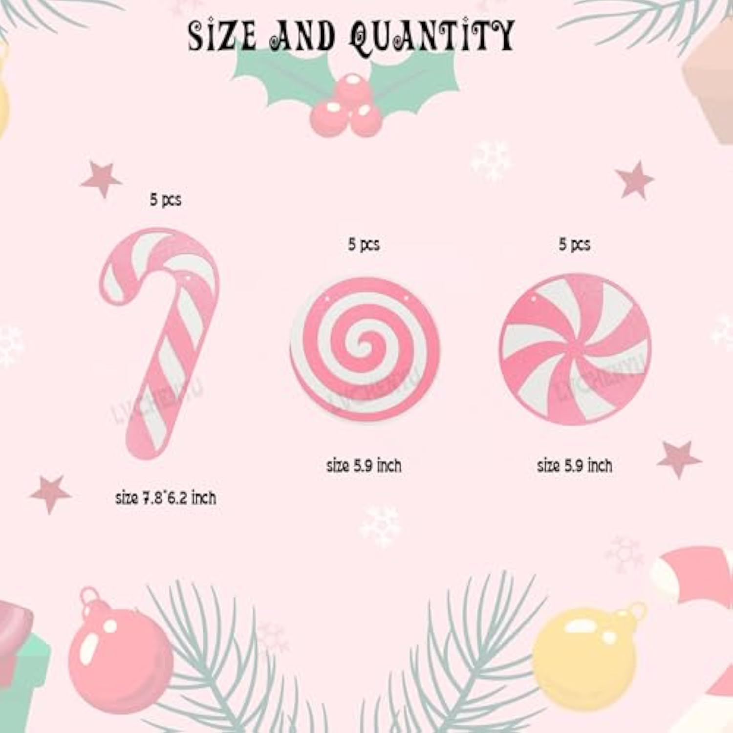 Candy Cane Banner Pink And White Glittery Christmas Candy Cane Banner Pink Xmas Christmas Gingerbread Winter Birthday Candies Theme Party Decoration Supplies