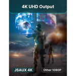 4K To Hdmi Adapter 2-Pack, Dp Pc To Hdmi Monitor Converter Video Uhd 2K@120Hz,4K@30 Dp To Hdtv Male To Female Uni-Directional Adapter Compatible For Dell, Lenovo, Hp,Gpu, Amd -Grey