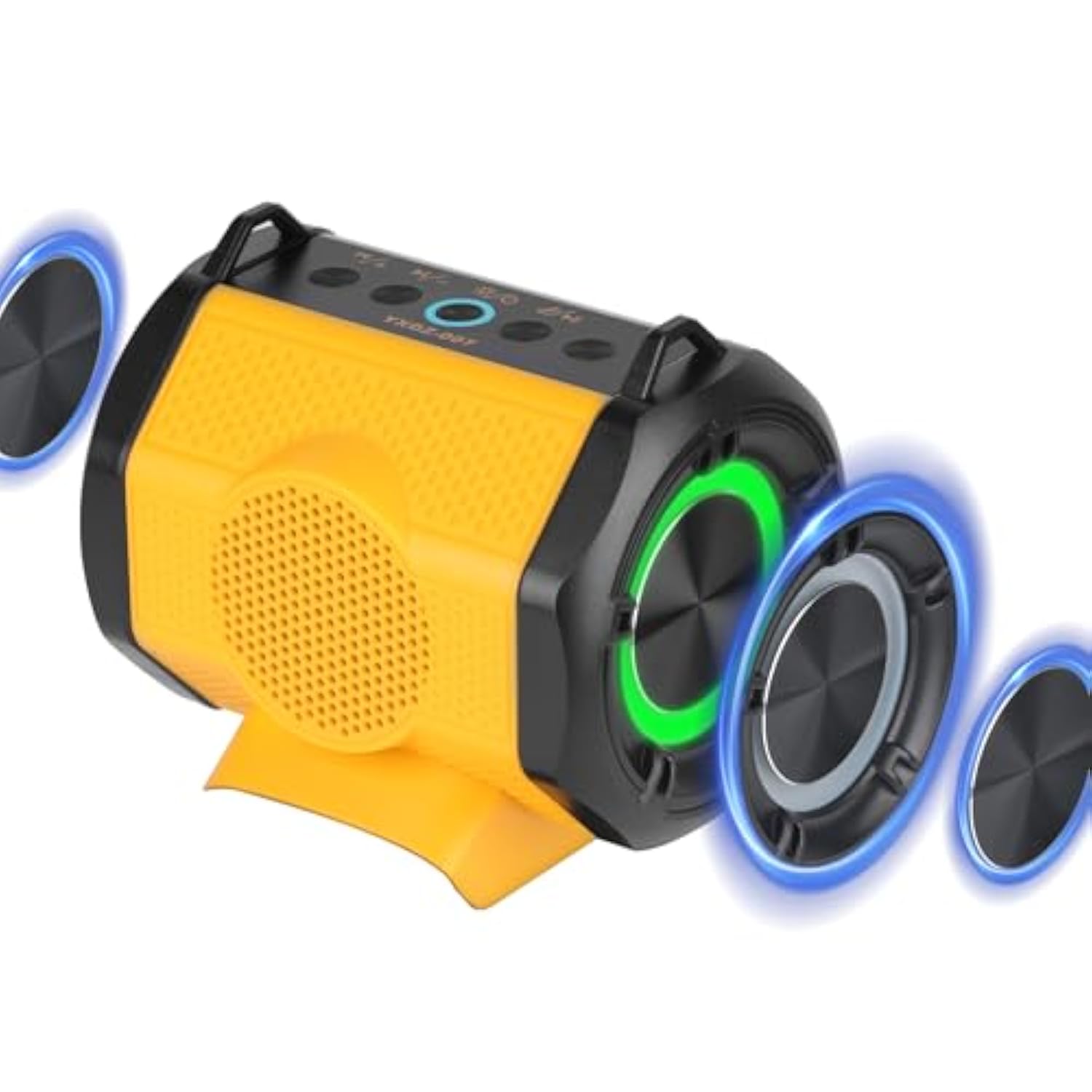 De-Walt Speaker Cordless Wireless Blue Tooth Speaker Compatible For De Walt 20V Battery, Portable Wireless Blue Tooth Speaker Fit For De Walt 20V-60V Battery For Outdoor Job And Festival Party