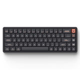 Magi65 Low Profile Mechanical Keyboard Wireless 65% Keyboard Ultra Slim For Creamy Typing, Hot Swappable, Rgb Backlit, Pbt Keycaps, Aluminum Case, Bt/2.4G/Usb-C, For Mac/Windows (Shadow Black)