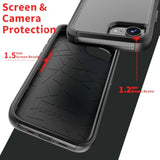 For 16E Case With Screen Protector Heavy Duty 3 In 1 Shockproof Protective Phone Case For Se4 6.1 Inch (Black)