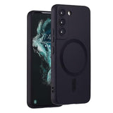 Magnetic For Samsung Galaxy S21 Fe Case,Soft Silicone Samsung Galaxy S21 Fe Phone Case With Camera Protection,Anti-Scratch Samsung Galaxy S21 Fe Case Compatible With Magsafe, Black