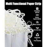 1.5Lb/700G Crinkle Cut Paper Shred Filler, Packing Grass Cushion Paper For Christmas Wedding Birthday Anniversary Valentine'S Day Confetti Box Filling Wrapping Gift Decoration (White)