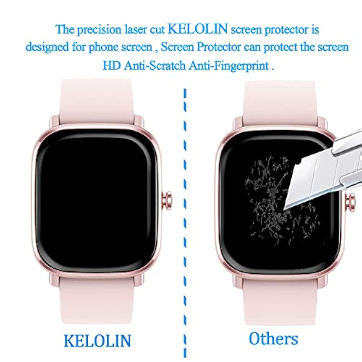 Screen Protector Foramazfit Gts 2 Mini, Easy To Install [3 Pack] 3D Curved Edge Anti-Scratch,Anti-Fingerprint Hd Ultra Shatterproof Flexible Protector Compatible With Amazfit Gts 2 Mini