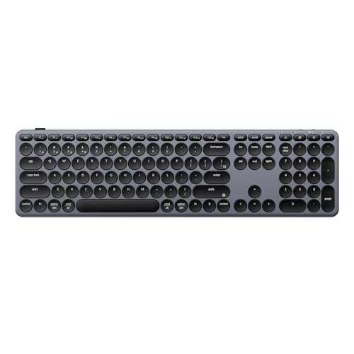 B5 Pro Ultra-Slim 2.4 Ghz Bluetooth Keyboard Wireless 100% Full-Size 548G Lightweight Launcher Support With 300 Hours Battery Life Compatible For Mac Windows Linux - Space Gray