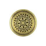 12 Pieces Native Sun Metal Shank Buttons. 18Mm (11/16 Inch) (Antique B