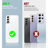 For Samsung Galaxy S21 Fe Case, Heavy Duty Grade Shockproof Case With Kickstand & Tempered Glass Screen Protector, Supports Magnetic Car Mount (Black)