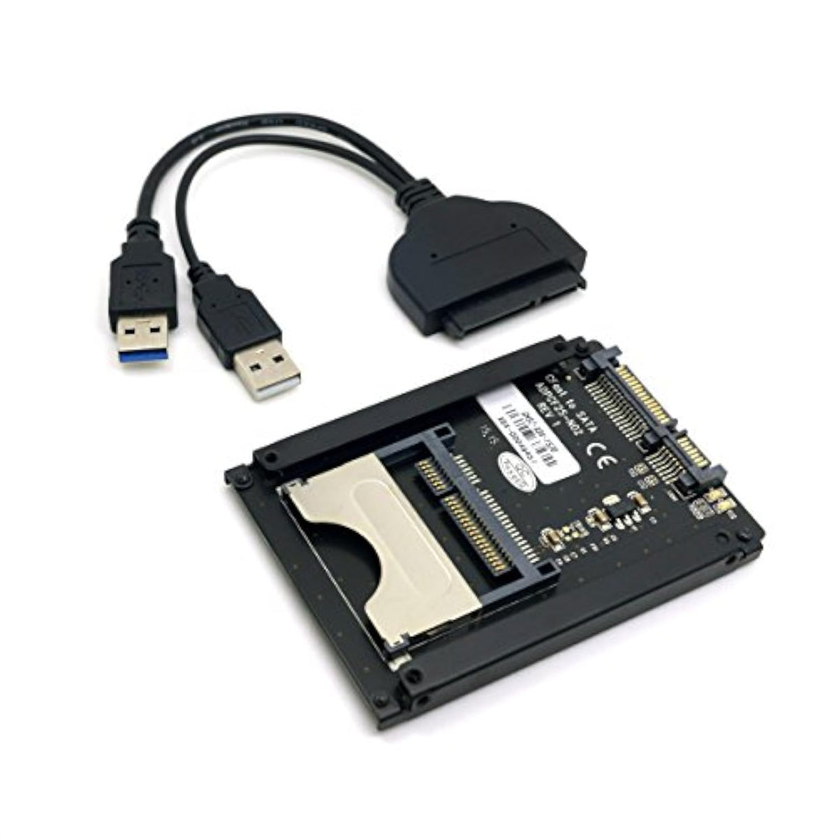 Cfast Card Reader,Cfast Ssd To 22Pin Sata Adapter With Sata To Usb 3.0 Data Po