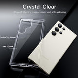 Jetech Case For Samsung Galaxy S23 Ultra 5G 6.8Inch, Nonyellowing Shockproof Bumper Protective Phone Cover, Antiscratch Hard Pc Back (Clear)
