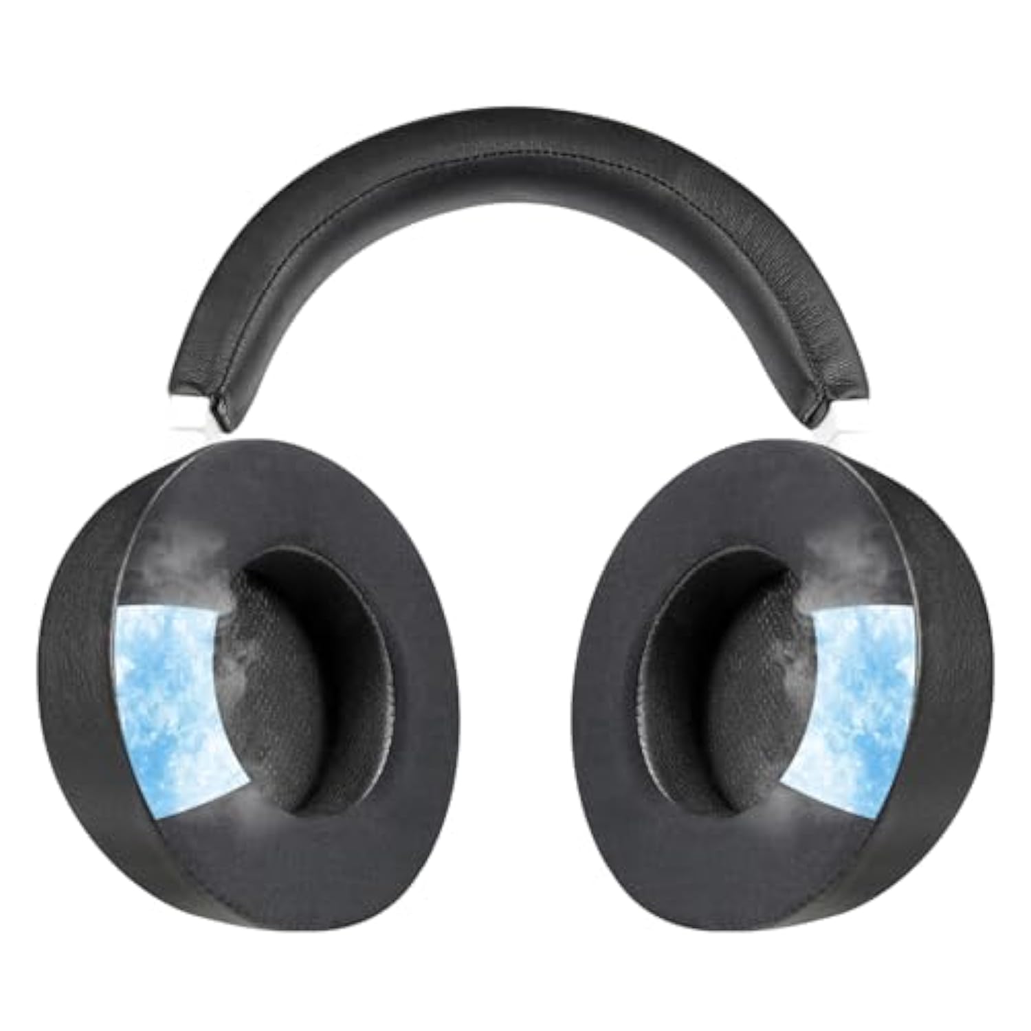 Headband Pad + Cooling Gel Earpad Cushions For Corsair Virtuoso Rgb Wireless Xt Se Gaming Headset, Replacement Headstrap Pad Repair Part - Cg Black