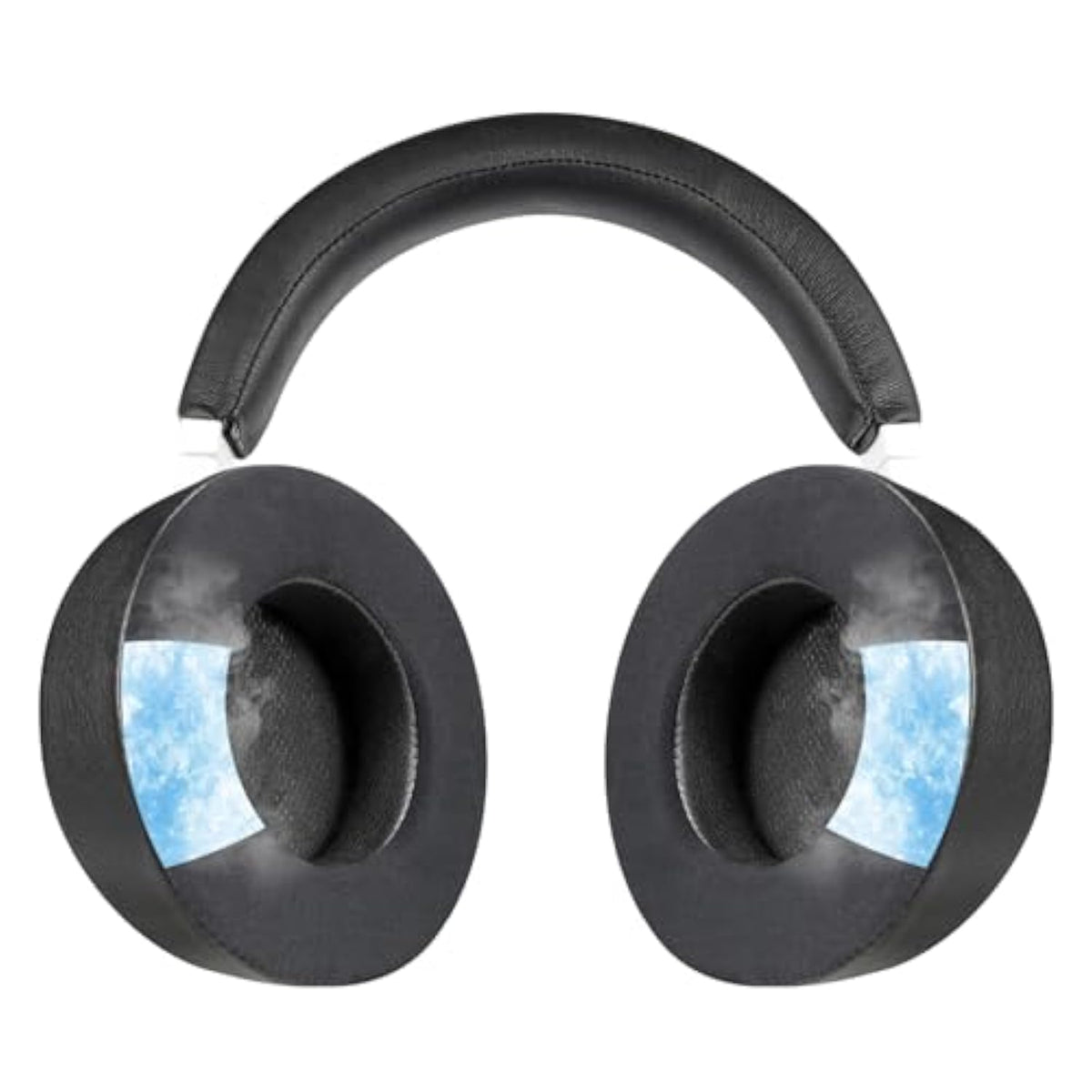 Headband Pad + Cooling Gel Earpad Cushions For Corsair Virtuoso Rgb Wireless Xt Se Gaming Headset, Replacement Headstrap Pad Repair Part - Cg Black