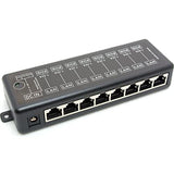8 Ports Gigabit Passive Poe Injector Midspan Ethernet Adapter Without Power Adapter