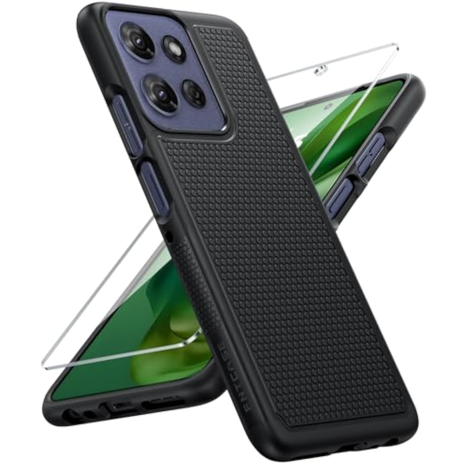 For Motorola Moto G-Power-5G-2025 Case: Dual Layer Protective Heavy Duty Cell Phone Cover Shockproof Rugged With Non Slip Textured Back - Protection Bumper Tough 6.8 Inch (Black)