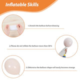 12 Inch Fall Balloons Set Orange Champagne Gold Metallic Balloons for Thanksgiving Party