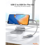 CableCreation USB to USB C Adapter 0.5FT/0.15m, USB C OTG Cable,Type C to USB A Female Connector for MacBook Pro Air, iPad Mini/Pro, XPS, Galaxy S22 Ultra, iPhone 16, Surface Go