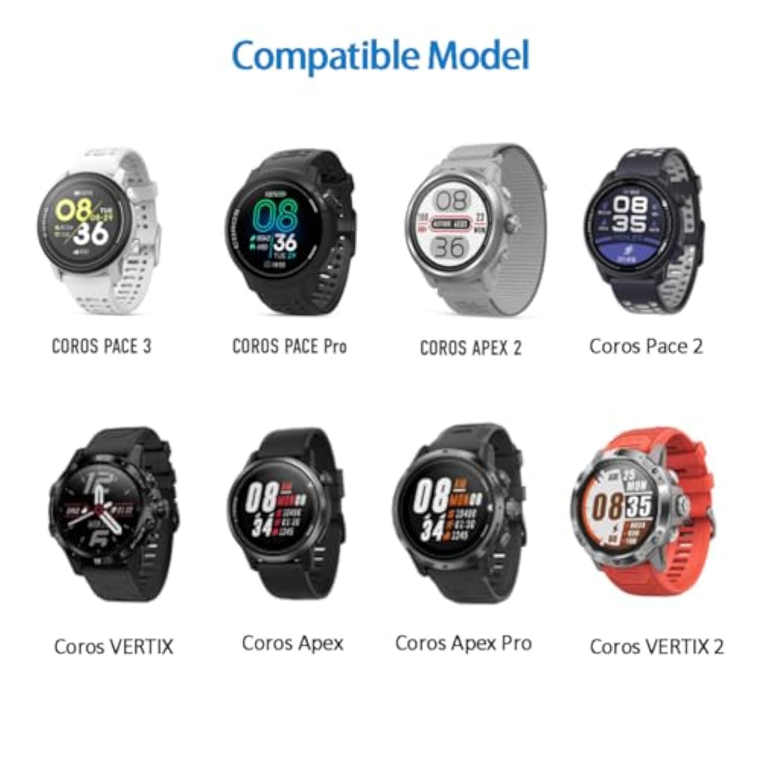 Ecsem Charger Cable Compatible With Coros Pace 3/Pace 2/Apex 42Mm 46Mm/Apex/Apex Pro/Vertix/Vertix 2 Charger Usb Cable Replacement Portable Cord Charging Cable