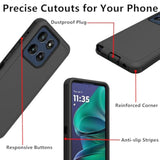 For Motorola Moto G Stylus 2025 Case, Defender Case Heavy Duty Shockproof Dustproof 3 In 1 Rugged Protective Phone Cover For Moto G Stylus 5G 2025 (Black, Moto G Stylus 2025)