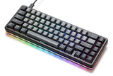Alt High-Profile Mechanical Keyboard  65% (67 Key) Gaming Keyboard, Hot-Swap Switches, Programmable Macros, Rgb Led Backlighting, Usb-C, Doubleshot Pbt, Aluminum Frame (Halo True, Black)