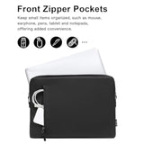 MOSISO Laptop Sleeve 13-14 inch, 13.3 inch Carrying Bag Compatible with MacBook Air/Pro 13/14, HP, Dell, Lenovo, Acer, Portable Slim Cover Travel Computer Bag with Front Left Vertical Pocket, Black