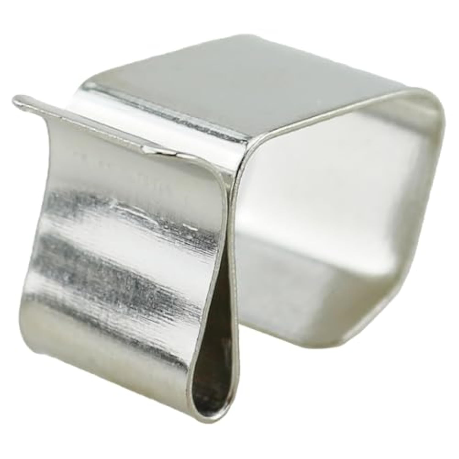 100Pcs Silver Manganese Steel Outdoor String Light Clip 0.79X0.79X0.43Inch Christmas Decoration Lamp Clamps