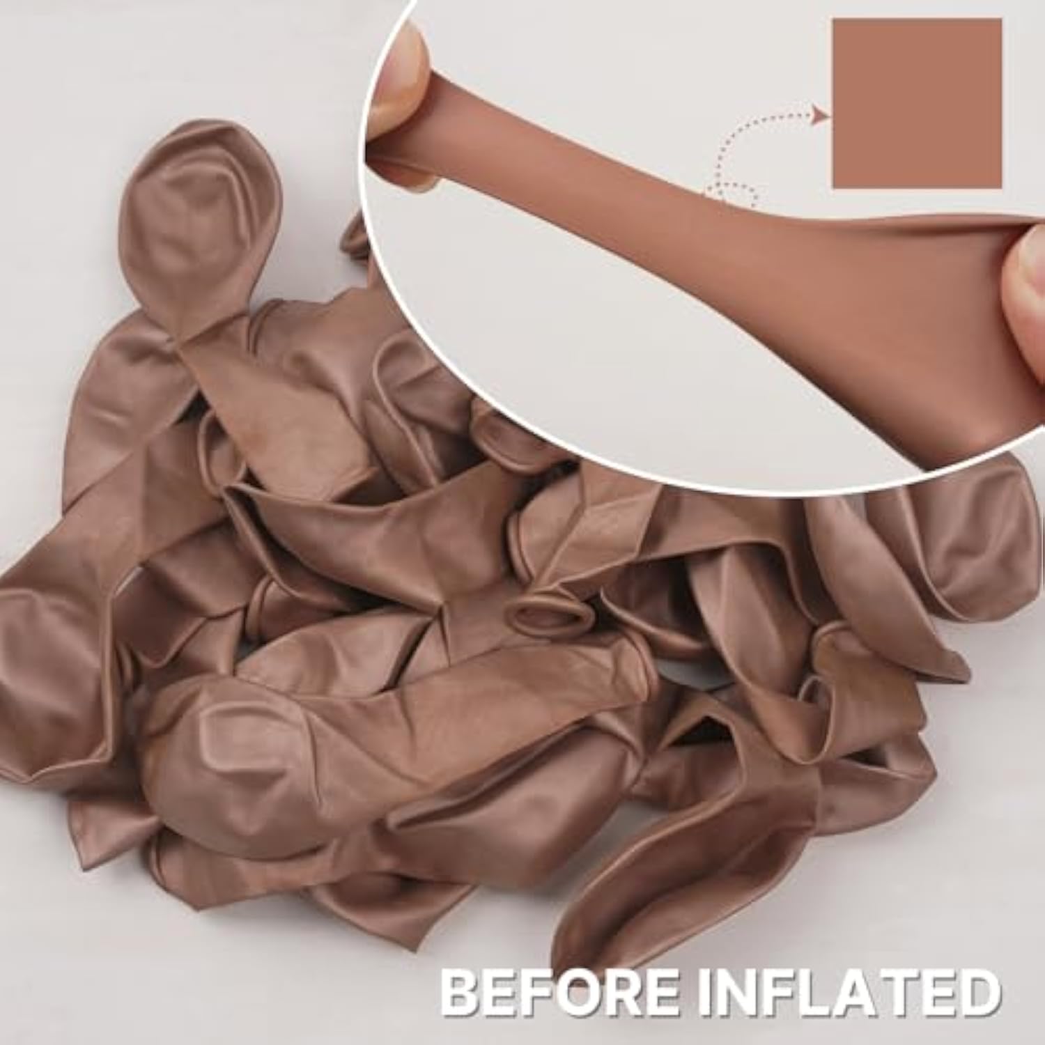 Metallic Rose Gold Balloons, 50 Pcs 12 Inch Rose Gold Metallic Balloon
