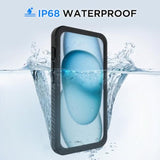 For Iphone 15 Case, Iphone 15 Waterproof Case With Built-In Screen Protector, Full Body Heavy Duty Phone Case Dustproof Shockproof Case Cover For Iphone 15 6.1Inch Black