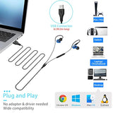 Usb Earbuds With Microphone For Pc Laptop, 6.5Ft Long Cord Wired Usb Headphone