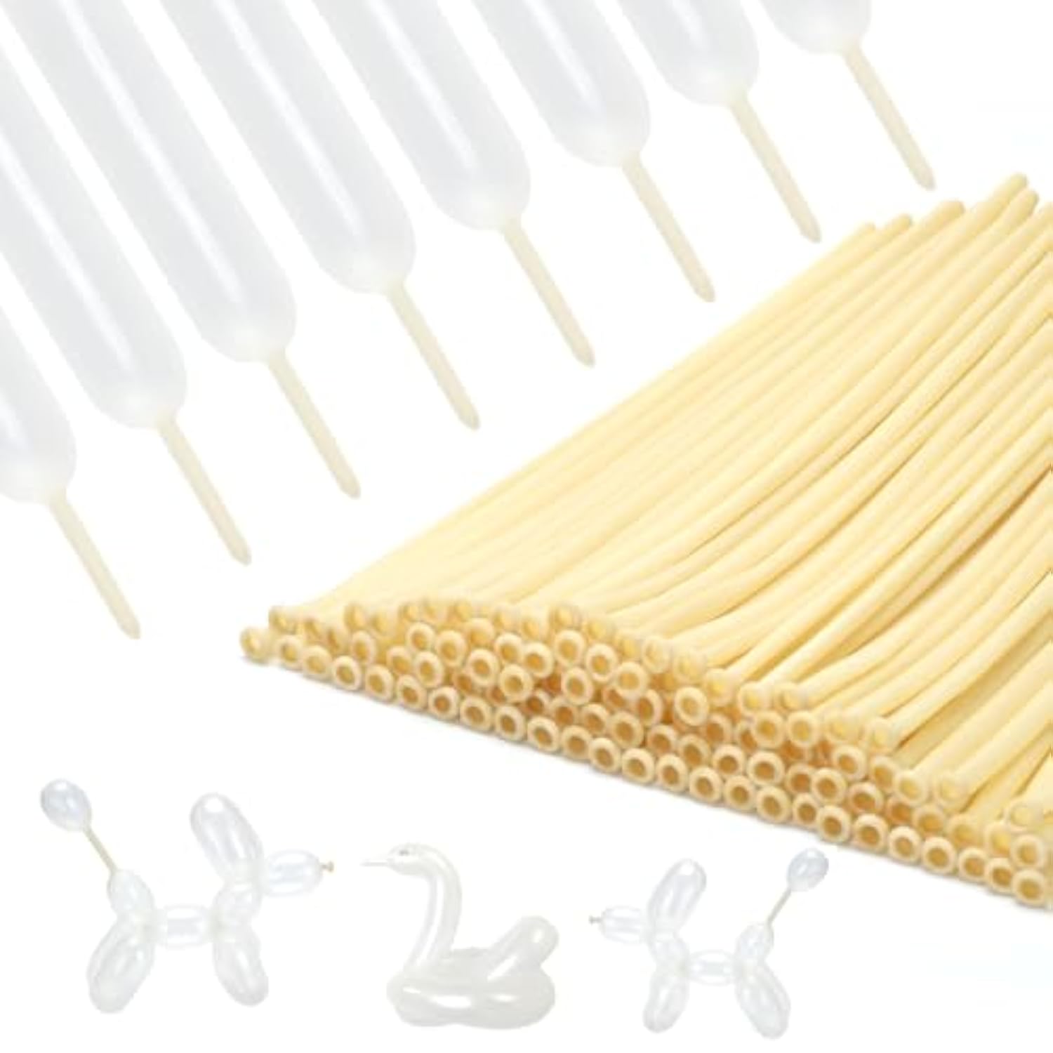 100pcs Clear 260 Long Balloons for Balloon Garland Animal Twisting & Party Decor