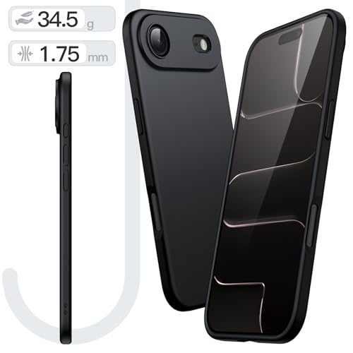 Case For Iphone Air, Camera Lens Full Protection, Soft Tpu Protective Phone Cover With Matte Finish, Shockproof, 6.5-Inch Display (Black)