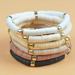 Brown Clay Beads Bracelets Making Kit For Women Red Friendship Bracelets Kit Gold Beads For Charm Bracelets Jewelry Making With Letter Beaded Kit For Birthday Valentine'S Day Gift(Brown)