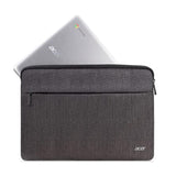 Protective Laptop Sleeve | Up To 15.6" Notebook | Easy Access Outside Zipper Pocket For Adapters, Mouse Or Dongle | Gray