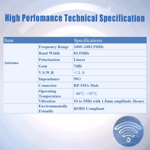 Wifi Antenna Wifi, Wimax Bluetooth And Zigbee Right Angle High Gain Rp Sma Plug