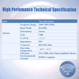 Wifi Antenna Wifi, Wimax Bluetooth And Zigbee Right Angle High Gain Rp Sma Plug