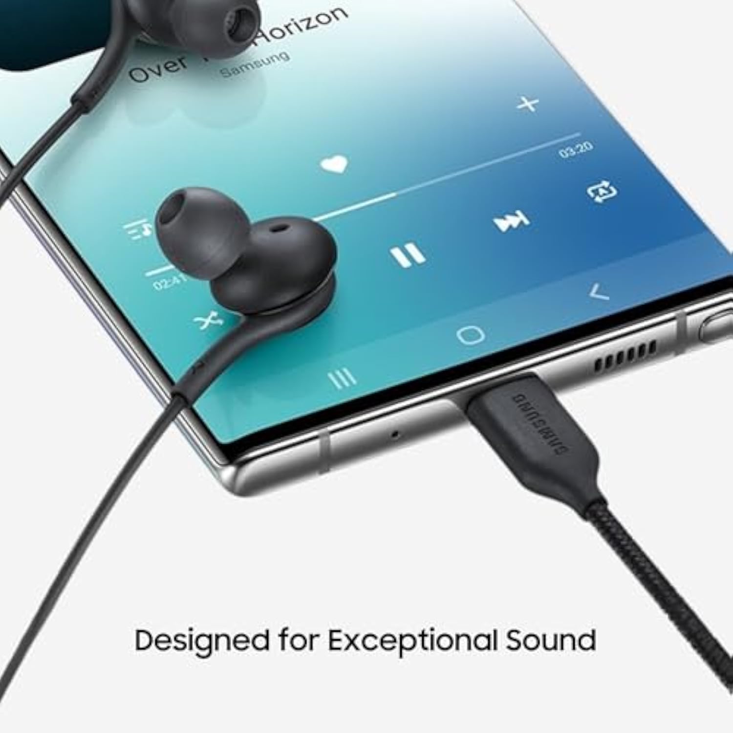 Samung Akg Earbuds For Samsung Galaxy S24 Ultra, S23, S22, S21, Note 10, Iphone 15 Pro Max - Original Usb Type C In-Ear Earbuds With Remote & Mic - Black