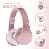 PowerLocus Bluetooth Headphones Over Ear, Bluetooth Headphone Rose Gold, Wirel