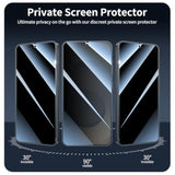 Privacy Screen Protector For Samsung Galaxy S25/S24, Double Shatterproof Anti-Spy Tempered Glass Film, [Impact- Private Protection][Anti-Scratch][9H Hardness]- 3 Pack