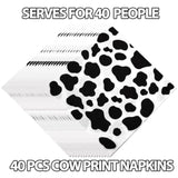Cow Print Napkins For Party - Farm Animal Cowgirl Baby Shower Cow Themed Birthday Party Supplies