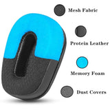 Mesh Fabric Earpads Compatible With Blueparrott B350 Xt B350Xt Noise Canceling Bluetooth Headset Cushions With Breathable Mesh Memory Foam Accessories -B350-Xt Mf Black (Refer To Figure 2)