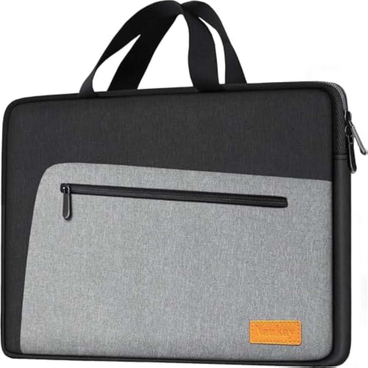 Laptop Case 15.6 Inch, Durable Shockproof Protective Laptop Sleeve, Water Resistant Computer Carrying Bag Briefcase Compatible With 15.6 Inch Hp, Dell, Acer, Asus, Lenovo, Notebook, Black/Grey