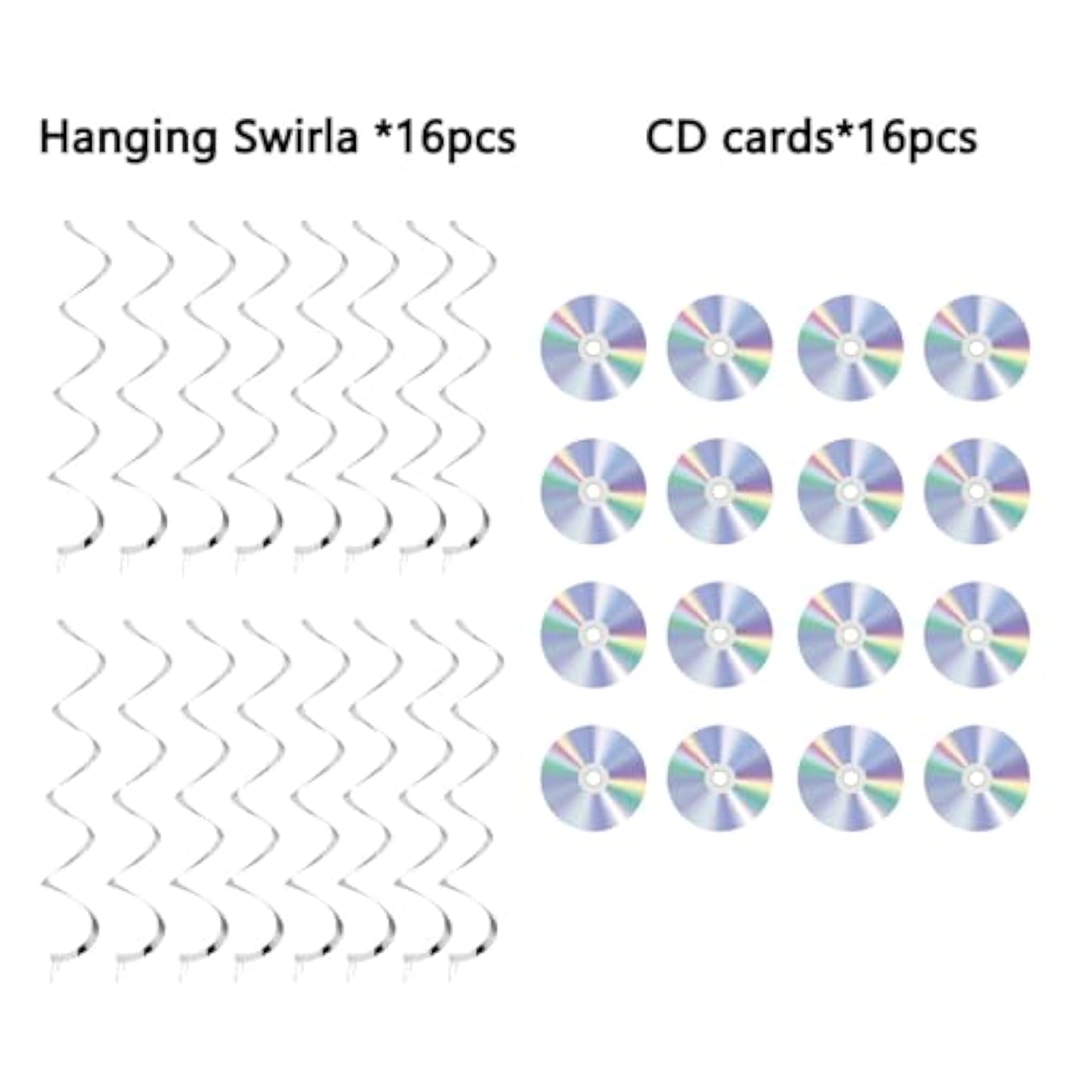 Cd Decorations, 32Pcs 90S Retro Disco Party Paper Decorations, Iridescent Cd Wall Decorations For 1990S 2000S Birthday Party Y2K Music Themed Party Music Classroom Favor Supplies