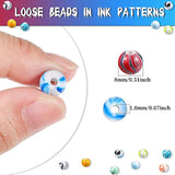 500pcs 8mm Acrylic Beads – Multicolor Loose Beads for Jewelry Making Supplies