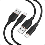 ANKER Cable, USB A to USB C Cable for iPhone 16 15 ro Max Plus and More (3FT, 2Pack, Black)