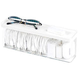Charger Cable Cord Storage Organizer Box - 1 Pack With Lid - Easy Storage Without Cable Ties