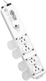 Hospital Grade Power Strip 4 Outlets 15A 6FT Cord UL 60601 Compliant White
