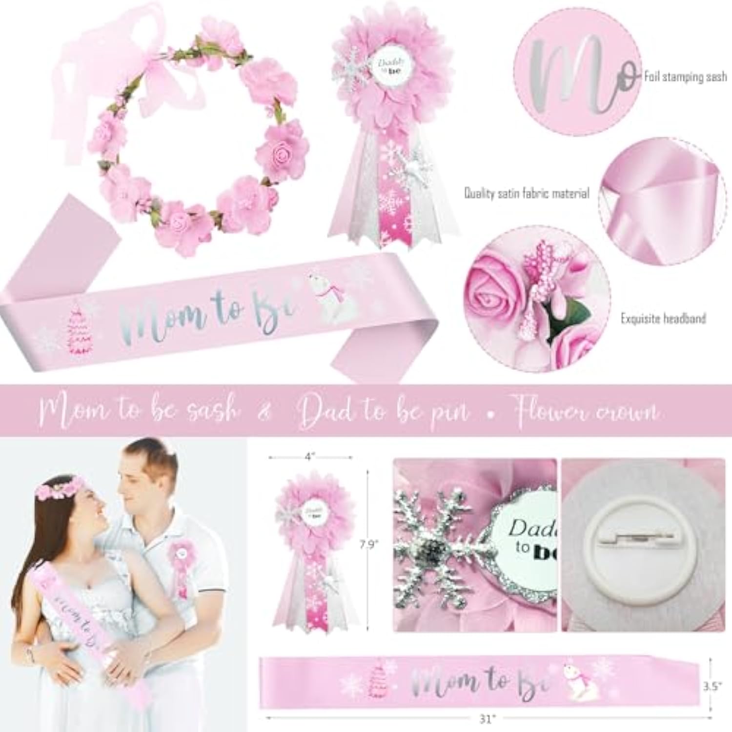 Little Snowflake Baby Shower Decorations Party Supplies, Pink A Little Snowflake Is On The Way Baby Shower Decor, Baby Its Cold Outside Baby Shower Decorations, Winter Wonderland Christmas Baby Shower