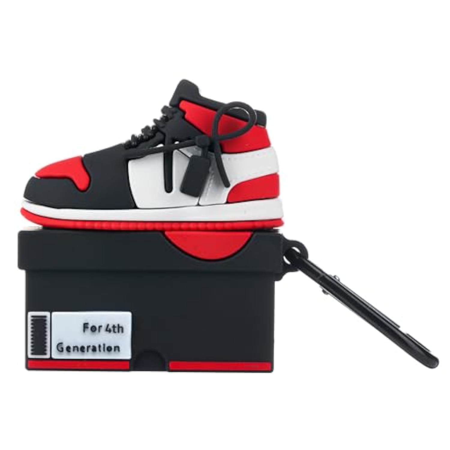 Airpods 4Th Generation Shoes Case Cover With Keychain, Cute 3D Shoes Box Case Compatible With Airpods 4, Scratch-Proof